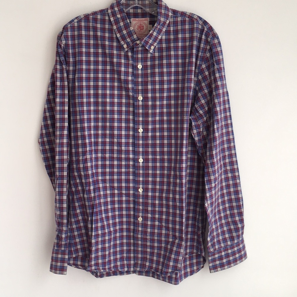 J. Press Plaid Shirt Men’s Size Large